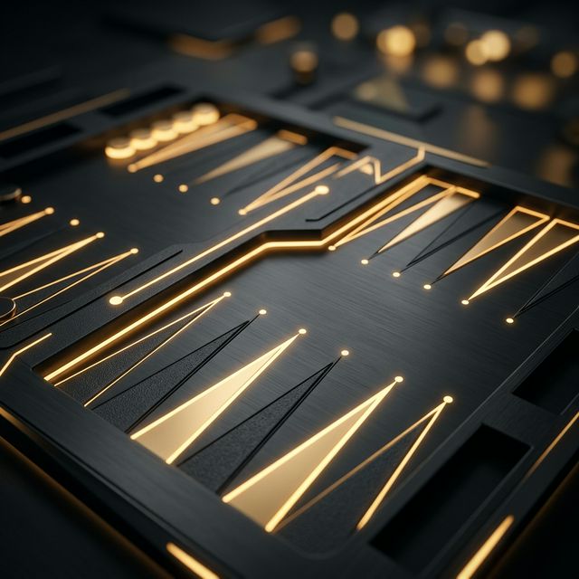 Luxurious backgammon styling